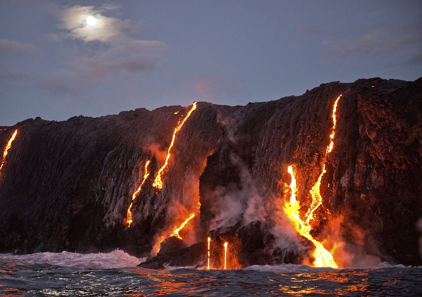 ハワイ 島溶岩