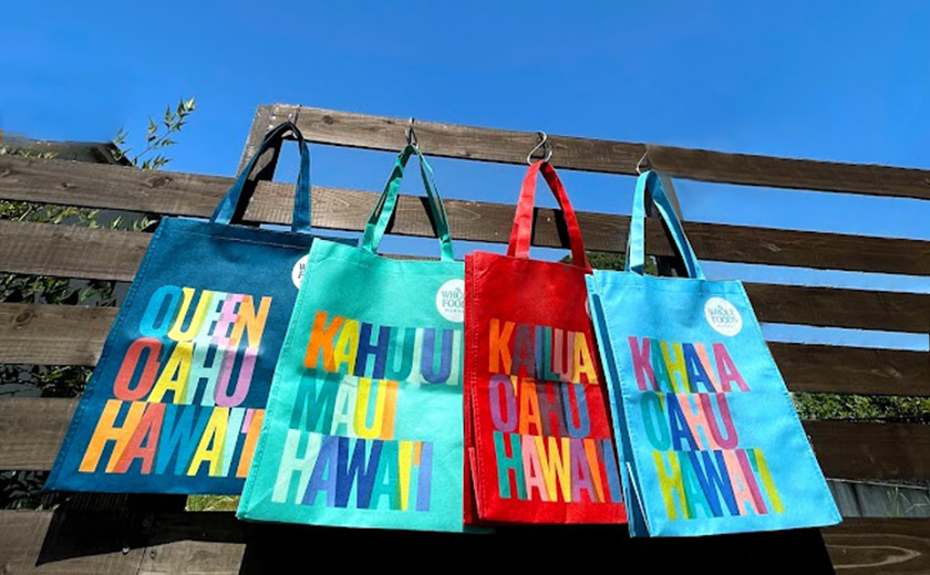 （Whole Foods Market Tote Bag (Queen, Kahului, Kailua and Kahala stores	$2.99)