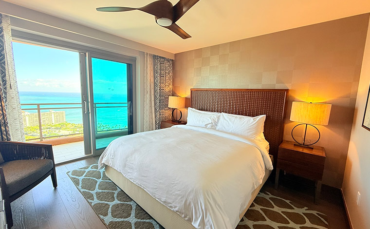 ザ・グランドアイランダー・ヒルトングランドバケーションズクラブ<br />
オーシャンビューの客室