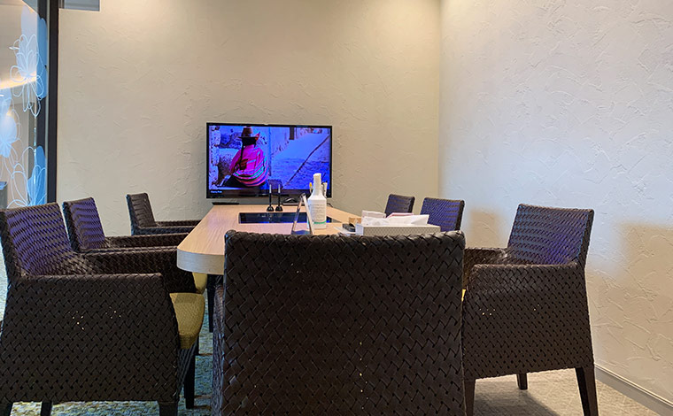 ゆったりとした個室ブース