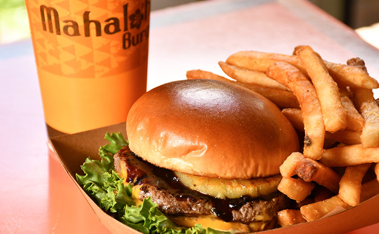 ポテト付きロコモコバーガー15.95ドル