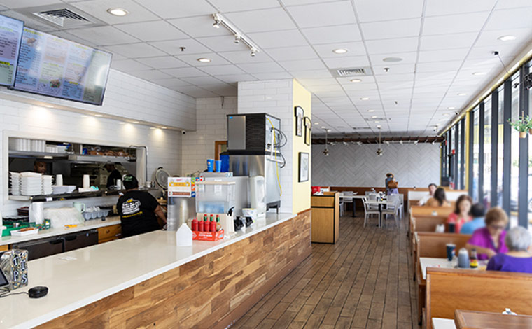 「パンケーキ＆ワッフル」の店内の様子