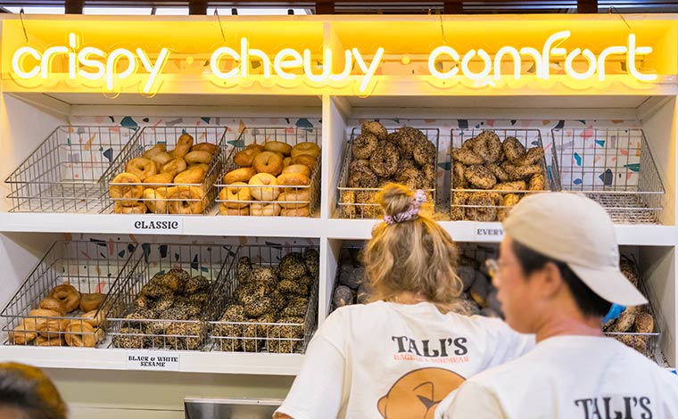 種類豊富なベーグル